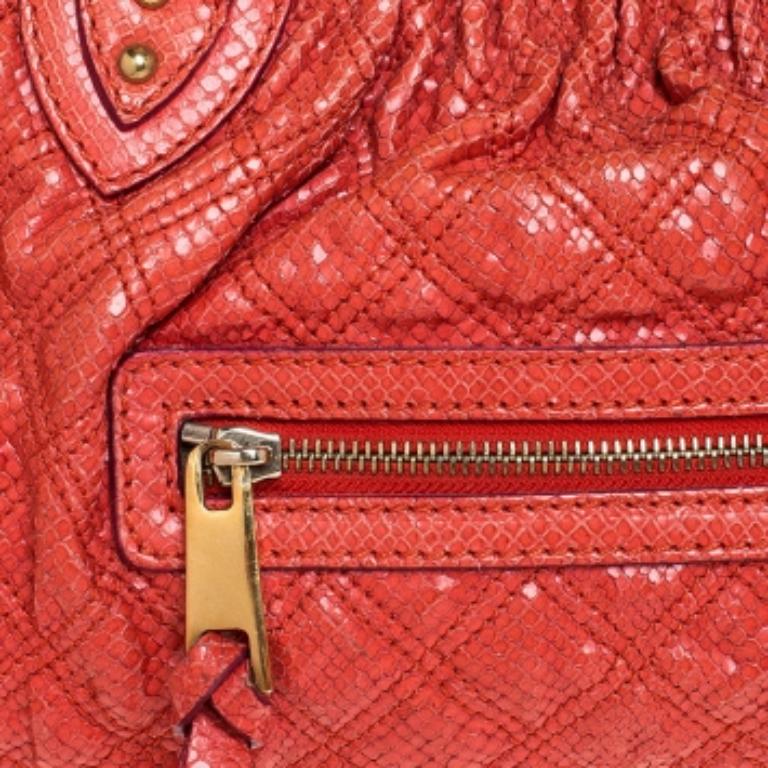 Orange Marc Jacobs by marc jacobs en cuir gaufré orange en vente