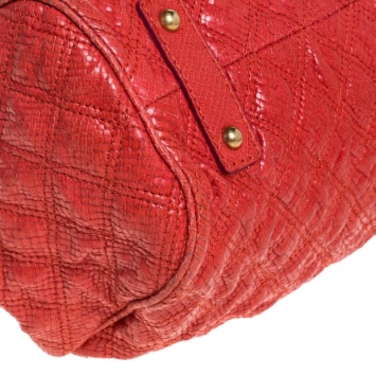 Marc Jacobs by marc jacobs en cuir gaufré orange en vente 2