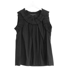 Marc Jacobs Origami ärmelloses Origami-Bluse-Top mit Rüschen