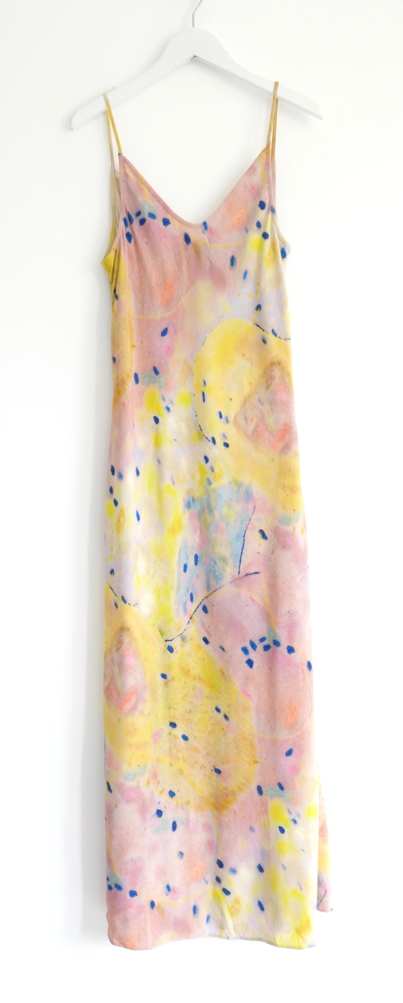 Marc Jacobs Pastel Print Bias Slip Dress im Zustand „Neu“ im Angebot in London, GB