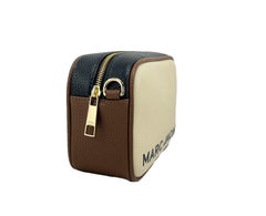 Marc Jacobs Pebbled Leather Crossbody Bag — Gold