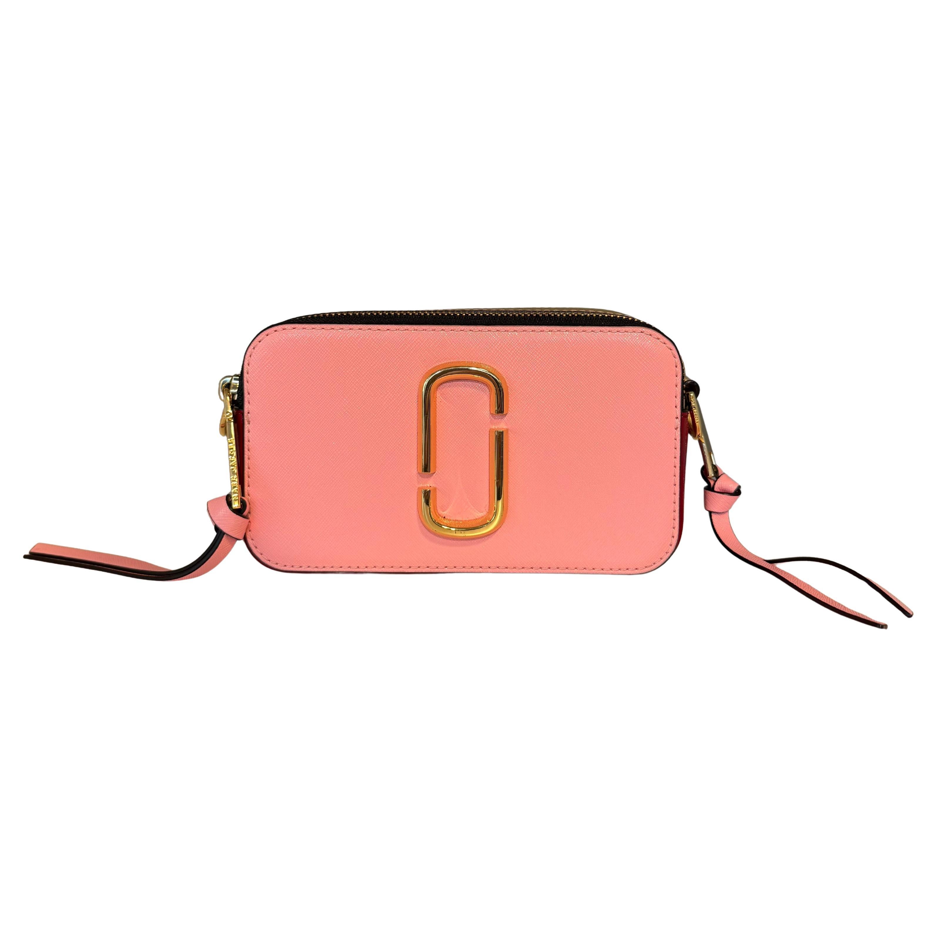 Marc Jacobs Rosa Leder Crossbody Pochette