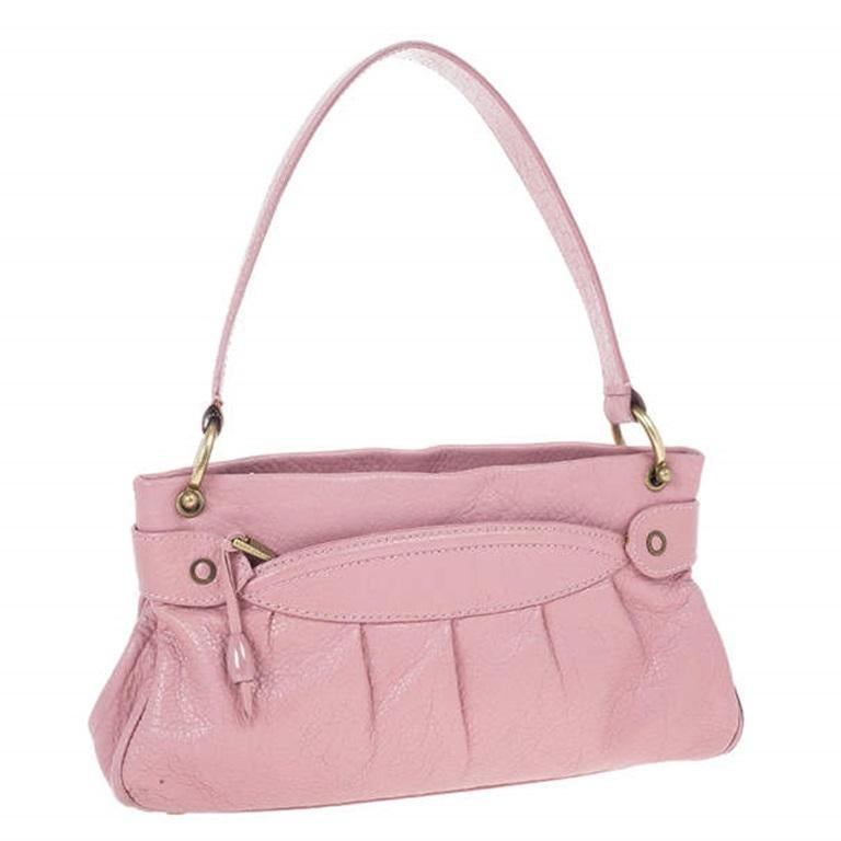 Beige Marc Jacobs Pink Leather Lola Bag With Umbrella