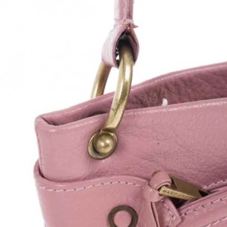 Marc Jacobs Rosa Leder Lola Tasche mit Umbrella im Angebot 1