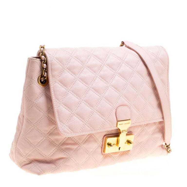Marc Jacobs Pink Quilted Leather Baroque Shoulder Bag For Sale at 1stdibs