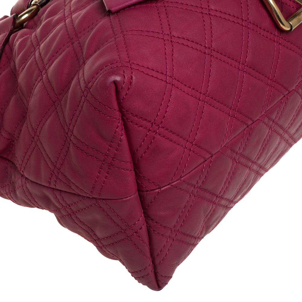 Marc Jacobs Pink Quilted Leather Bruna Bow Satchel 2