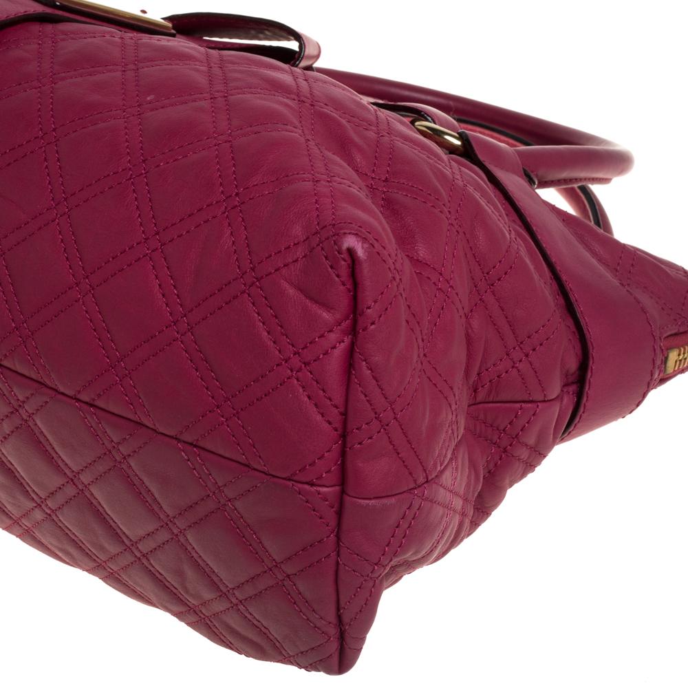Marc Jacobs Pink Quilted Leather Bruna Bow Satchel 4