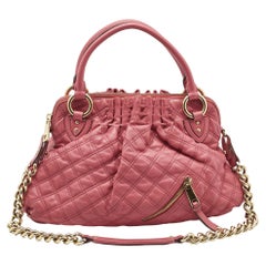 Marc Jacobs Pink Quilted Leather Cecilia Shoulder Bag