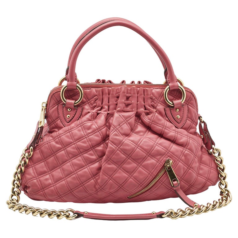 Marc Jacobs Grained Calfskin Mini The Tote Bag Candy Pink