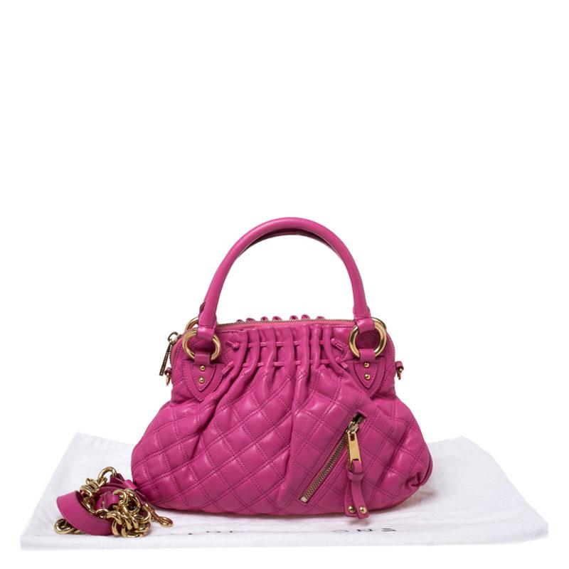 Marc Jacobs Pink Quilted Leather Small Cecilia Satchel 7