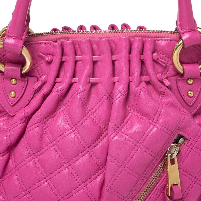 Marc Jacobs Pink Quilted Leather Small Cecilia Satchel 2