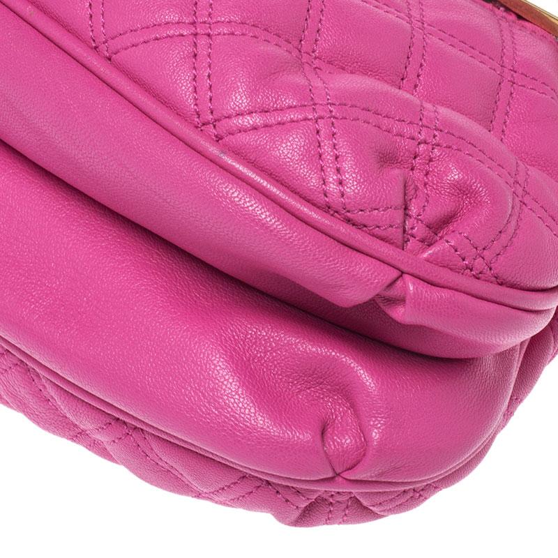 Marc Jacobs Pink Quilted Leather Small Cecilia Satchel 4