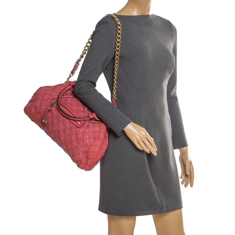 Marrone Marc Jacobs Borsa a tracolla in pelle trapuntata rosa Stam