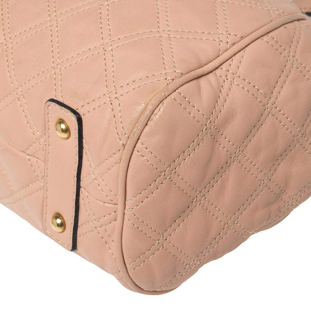 Marc Jacobs Pink Quilted Leather Stam Shoulder Bag 1