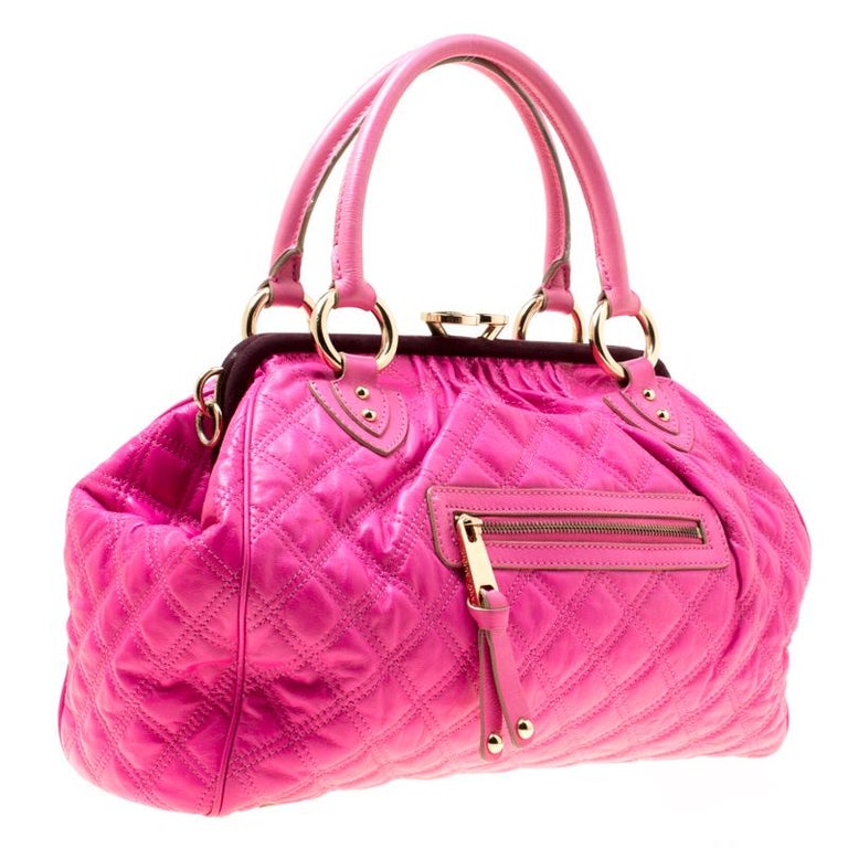 Marc Jacobs Pink Quilted Leather Stam Shoulder Bag For Sale at 1stDibs