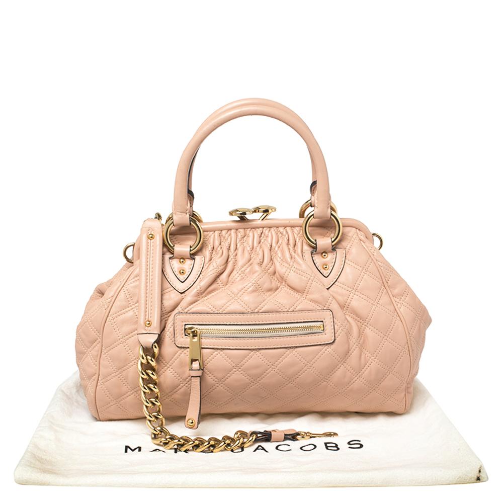 Marc Jacobs Pink Quilted Leather Stam Shoulder Bag 3