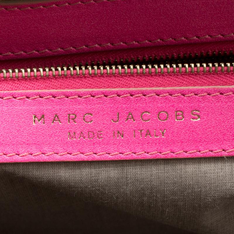 Marc Jacobs Pink Quilted Leather Stam Shoulder Bag 5
