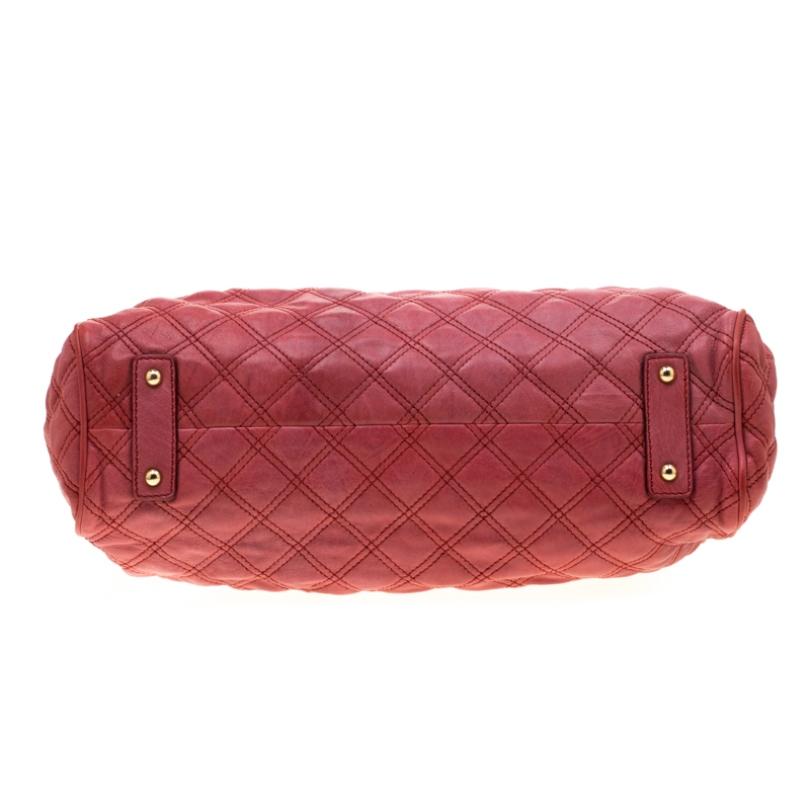 Marc Jacobs Pink Quilted Leather Stam Shoulder Bag 3