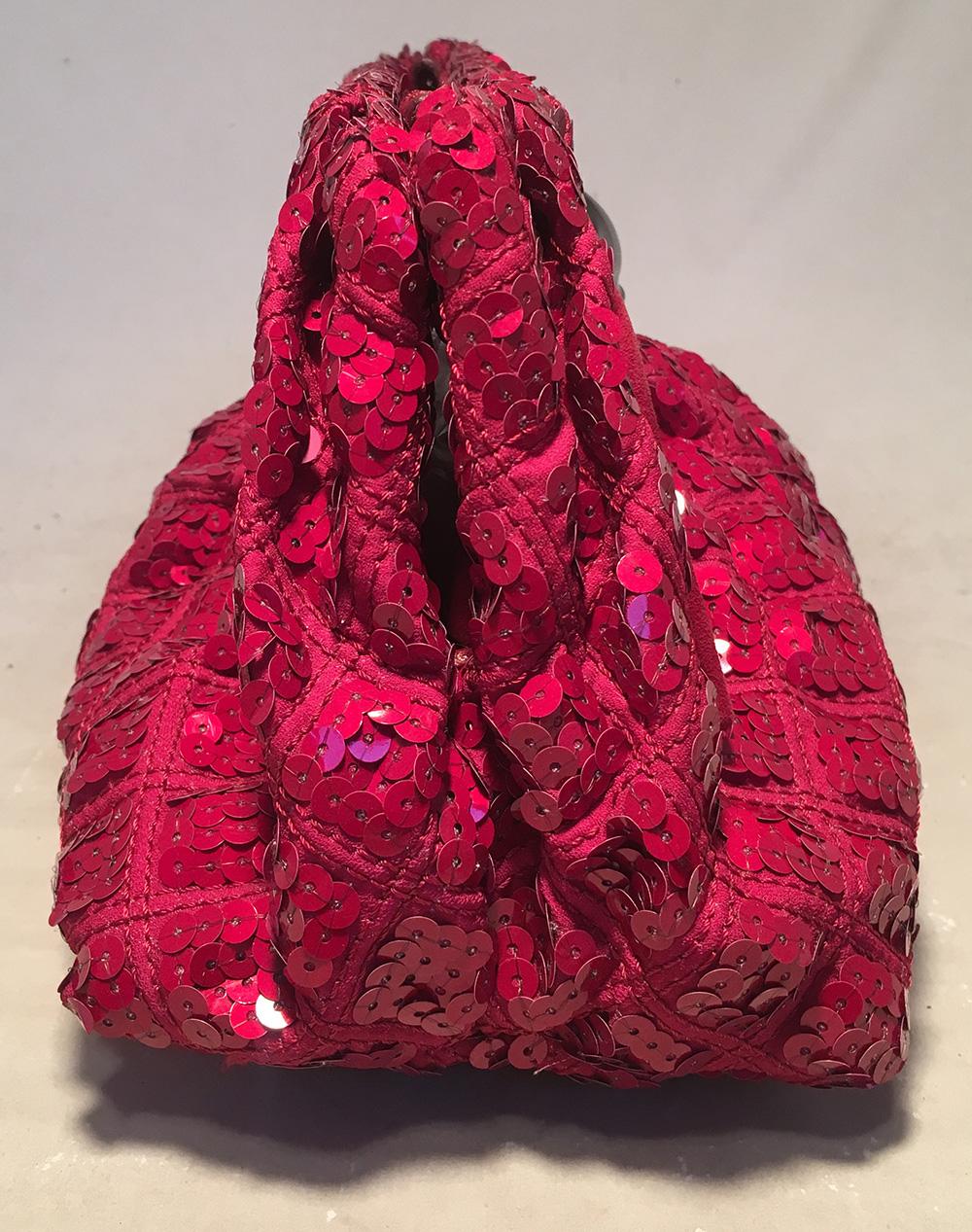 Marc Jacobs Pink  Clutch-Umhängetasche mit Paillettenfrosch  im Zustand „Hervorragend“ im Angebot in Philadelphia, PA