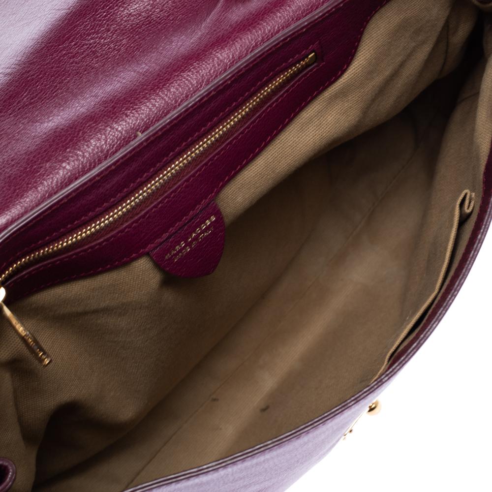 Marc Jacobs Plum Leather 1984 Top Handle Bag 3