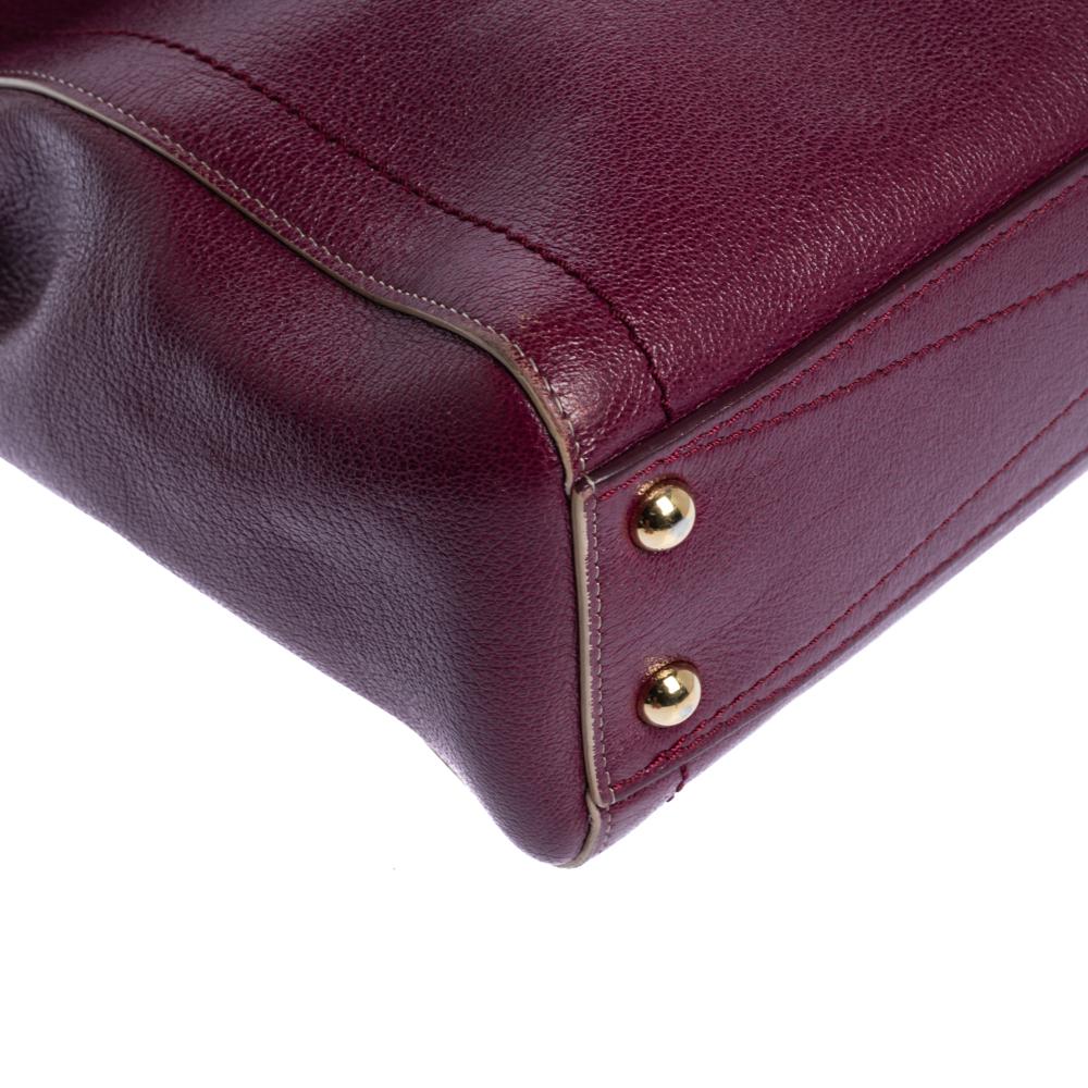 Marc Jacobs Plum Leather 1984 Top Handle Bag 1