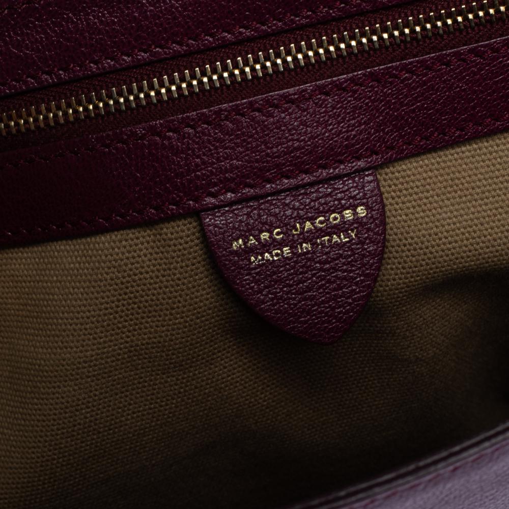 Marc Jacobs Plum Leather 1984 Top Handle Bag 2