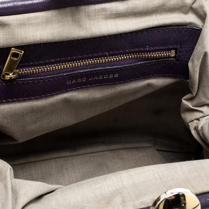 Marc Jacobs Purple Leather Mini Stam Shoulder Bag 2
