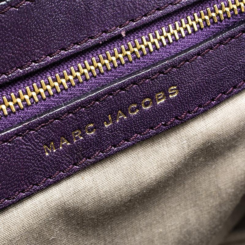 Marc Jacobs Purple Leather Mini Stam Shoulder Bag 3