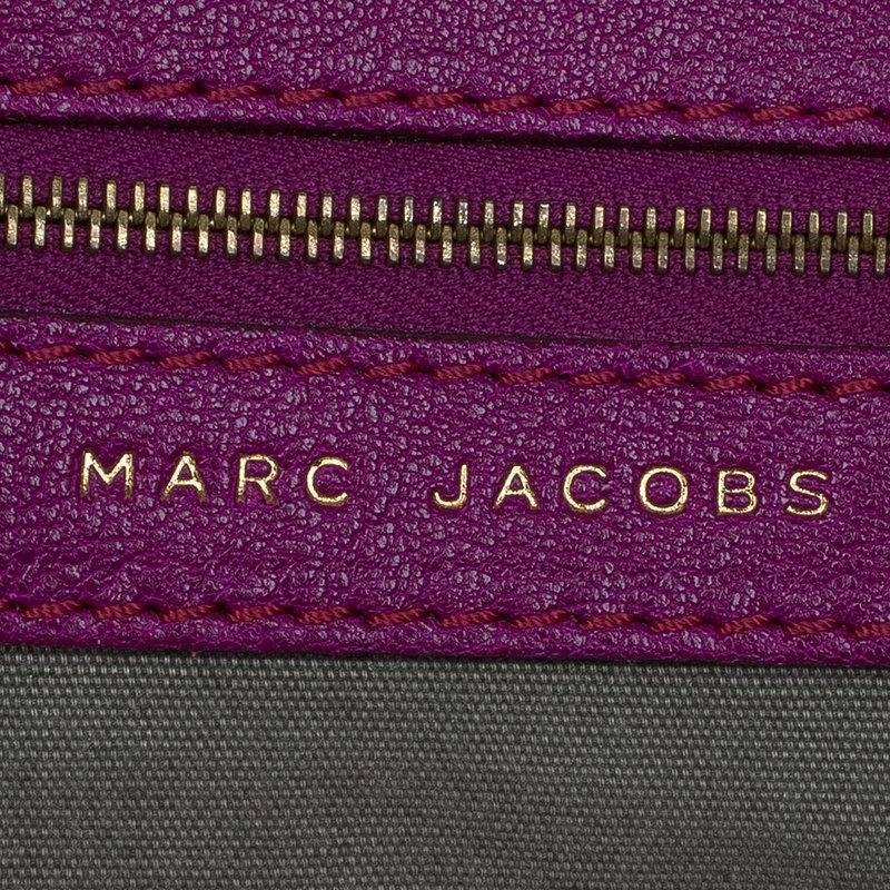 Marc Jacobs Purple Leather Paradise Little Janice Satchel 3