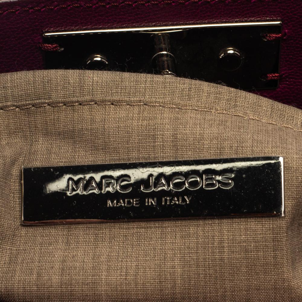 Marc Jacobs Purple Leather Robert Duffy Bag on Bag Tote 1