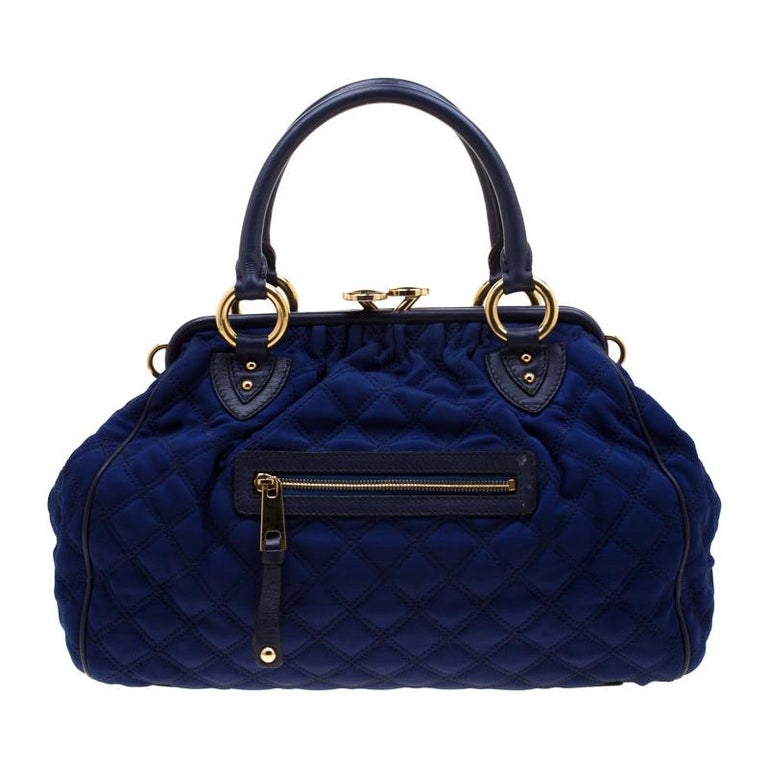 Marc Jacobs Purple Quilted Fabric Stam Shoulder Bag For Sale at 1stDibs
