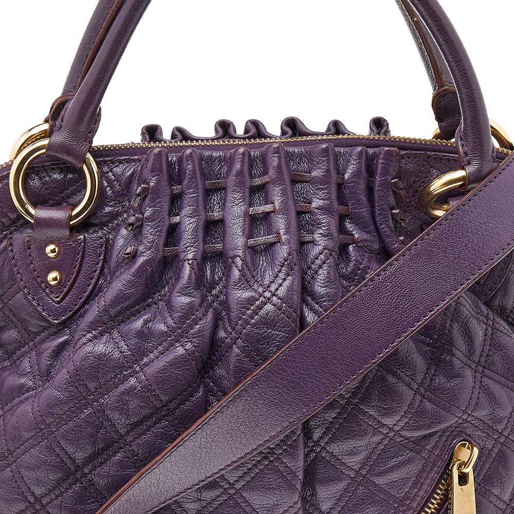 Marc Jacobs Purple Quilted Leather Cecilia Satchel 2