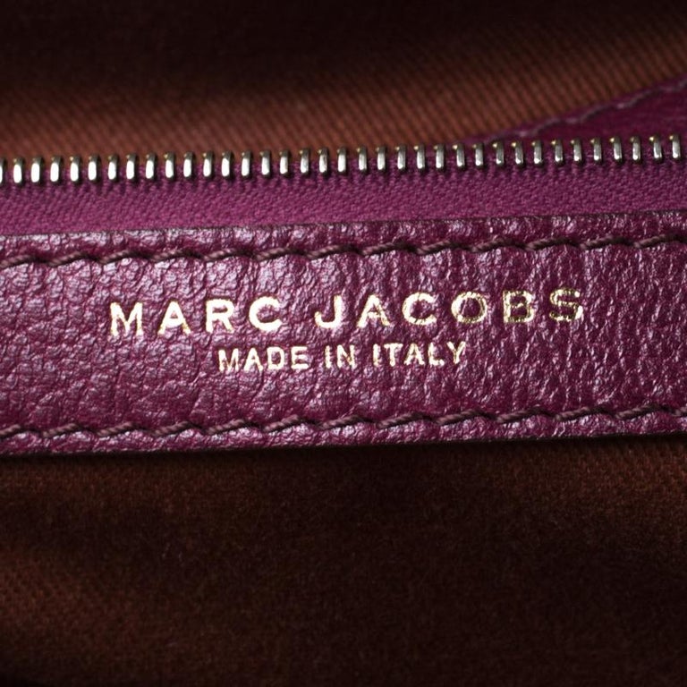 Marc Jacobs Purple Quilted Leather Stam Satchel For Sale at 1stDibs