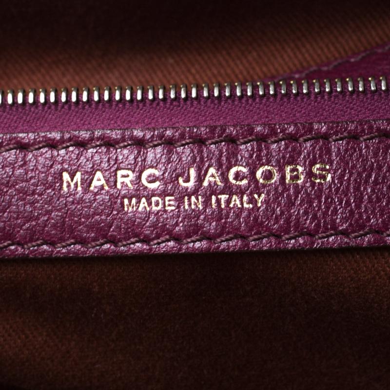Marc Jacobs Purple Quilted Leather Stam Satchel 5