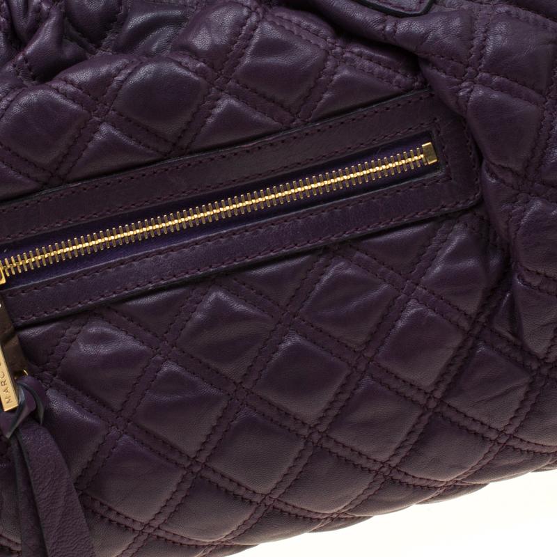 Marc Jacobs Purple Quilted Leather Stam Shoulder Bag 3