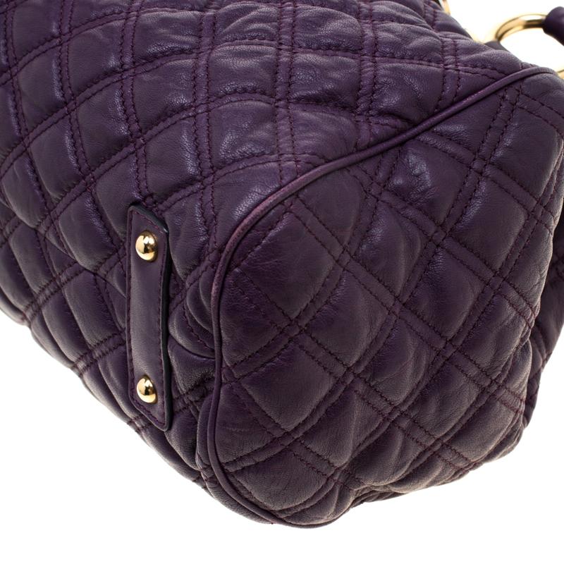 Marc Jacobs Purple Quilted Leather Stam Shoulder Bag 4