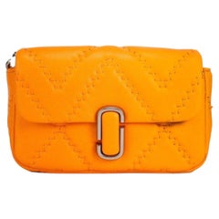 Marc Jacobs Quilted Leather Shoulder Bag — Orange