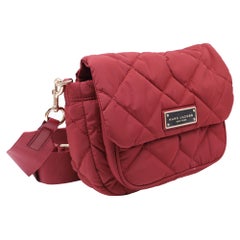 Marc Jacobs Quilted Utility Messenger Bag in Red Nylon