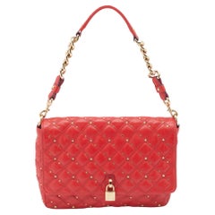 Marc Jacobs Red Leather Stardust Beat Shoulder Bag