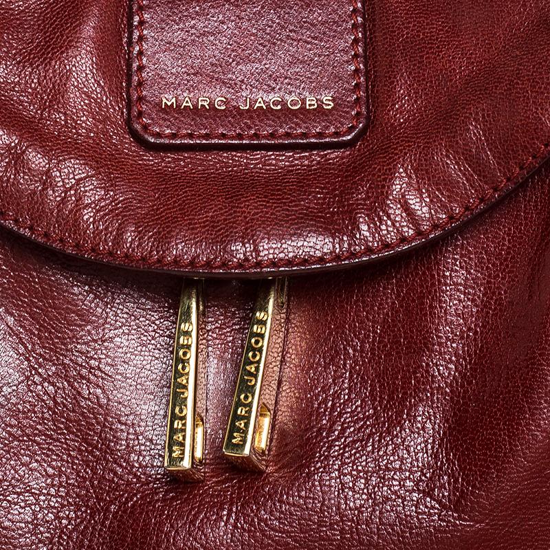 Women's Marc Jacobs Red Leather Wellington Fulton Satchel For Sale
