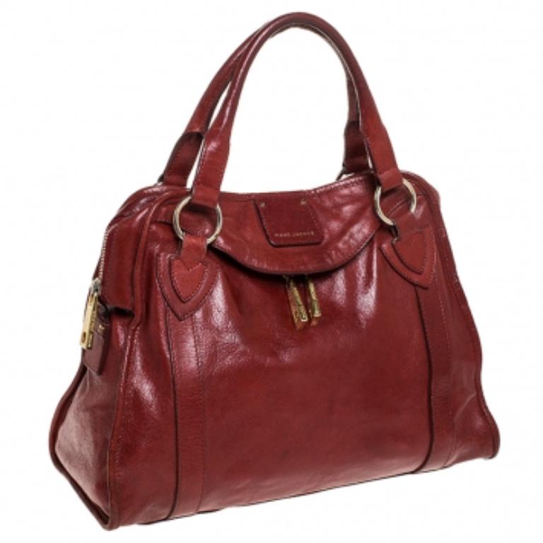Marc Jacobs Borsa Wellington Fulton in pelle rossa in vendita 4