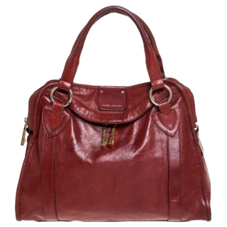 Marc Jacobs Rotes Leder Wellington Fulton Satchel