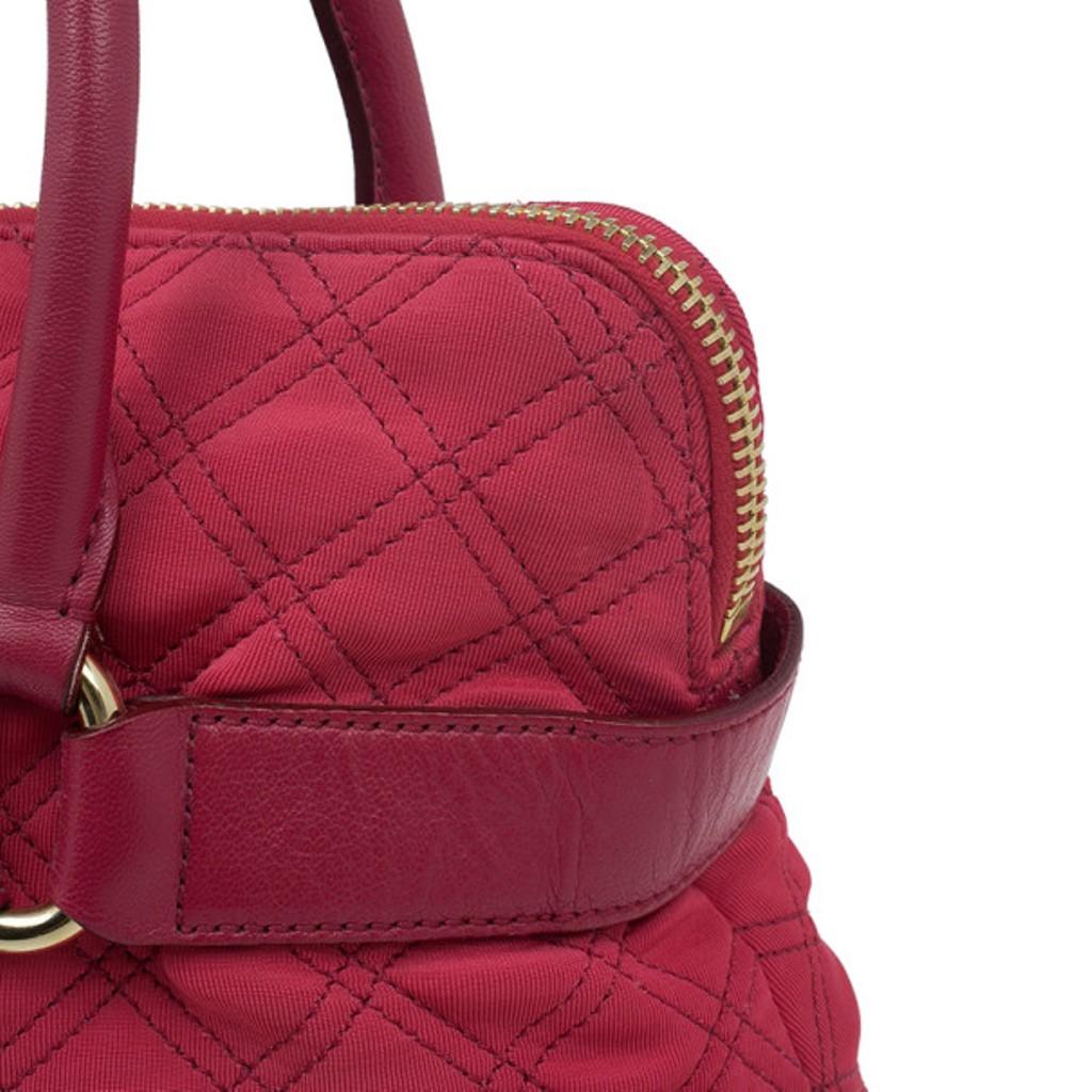 Marc Jacobs Red Quilted Jersey Bruna Bow Satchel 7