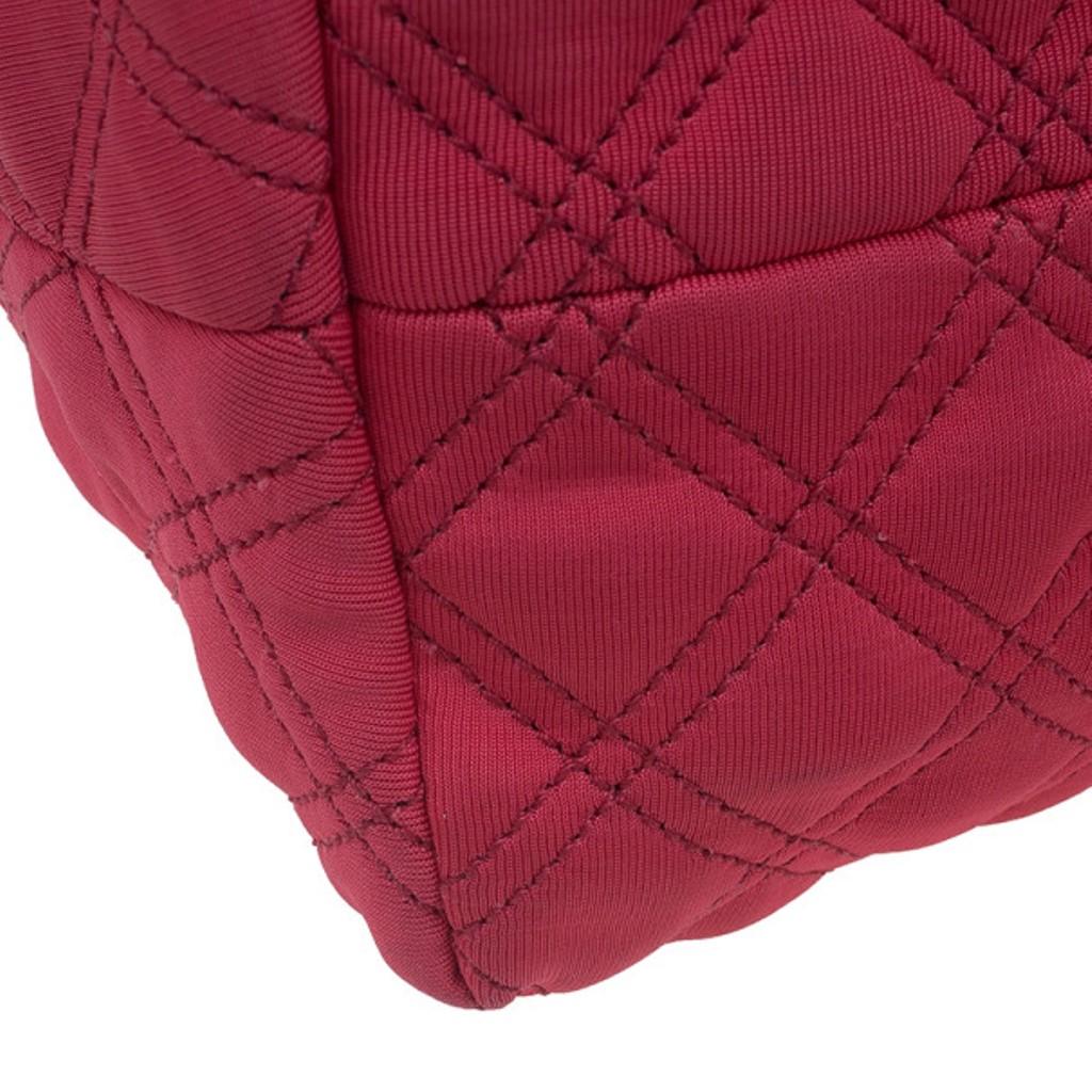 Marc Jacobs Red Quilted Jersey Bruna Bow Satchel 3