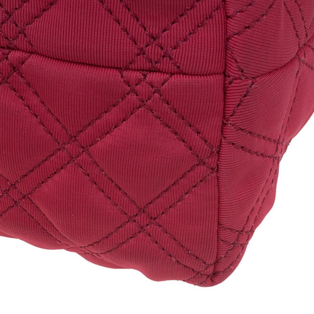 Marc Jacobs Red Quilted Jersey Bruna Bow Satchel 4