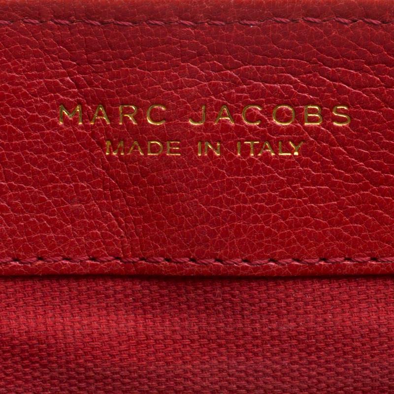 Marc Jacobs Red Quilted Leather Baroque Shoulder Bag 3