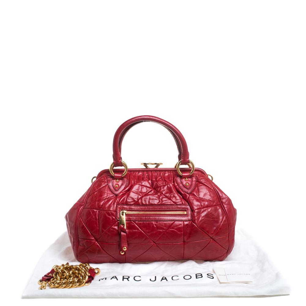 Marc Jacobs Red Quilted Leather Stam Satchel 6