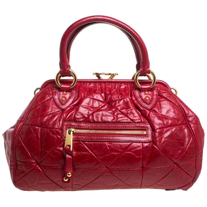 Marc Jacobs Red Leather Stardust Beat Shoulder Bag For Sale at 1stDibs ...