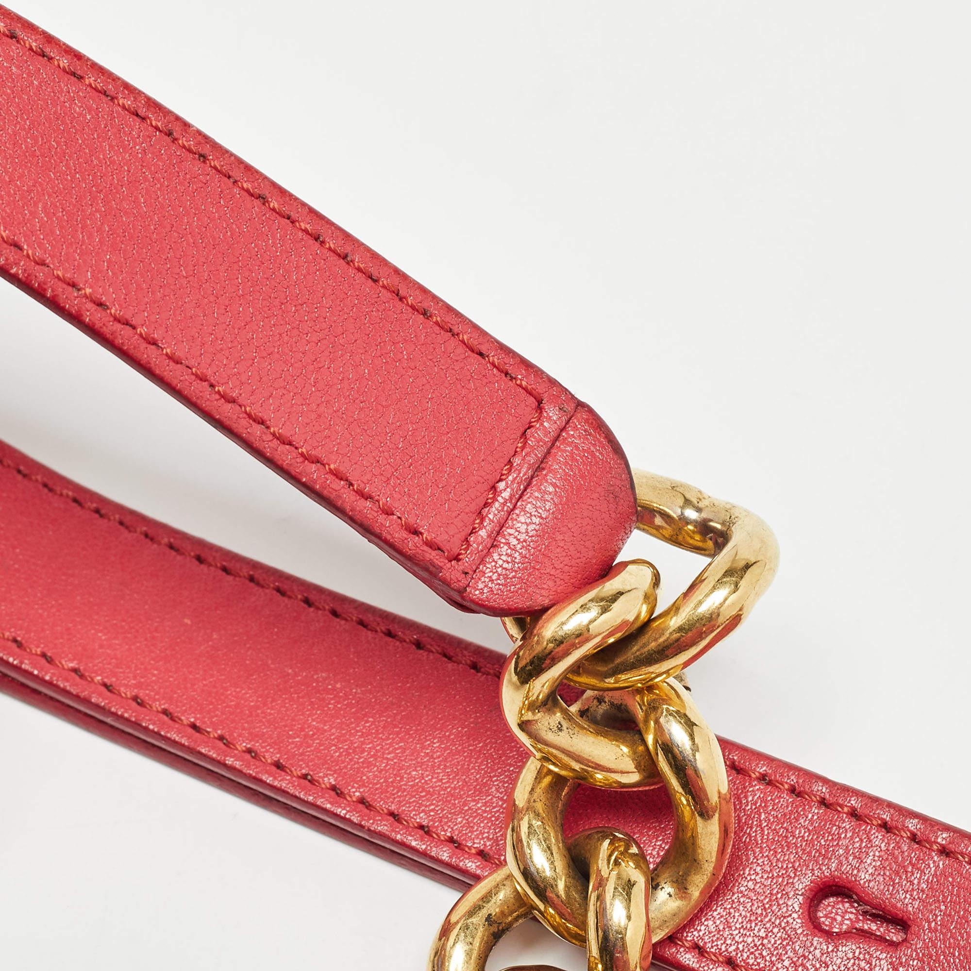 Marc Jacobs Red Quilted Leather Stam Shoulder Bag 1