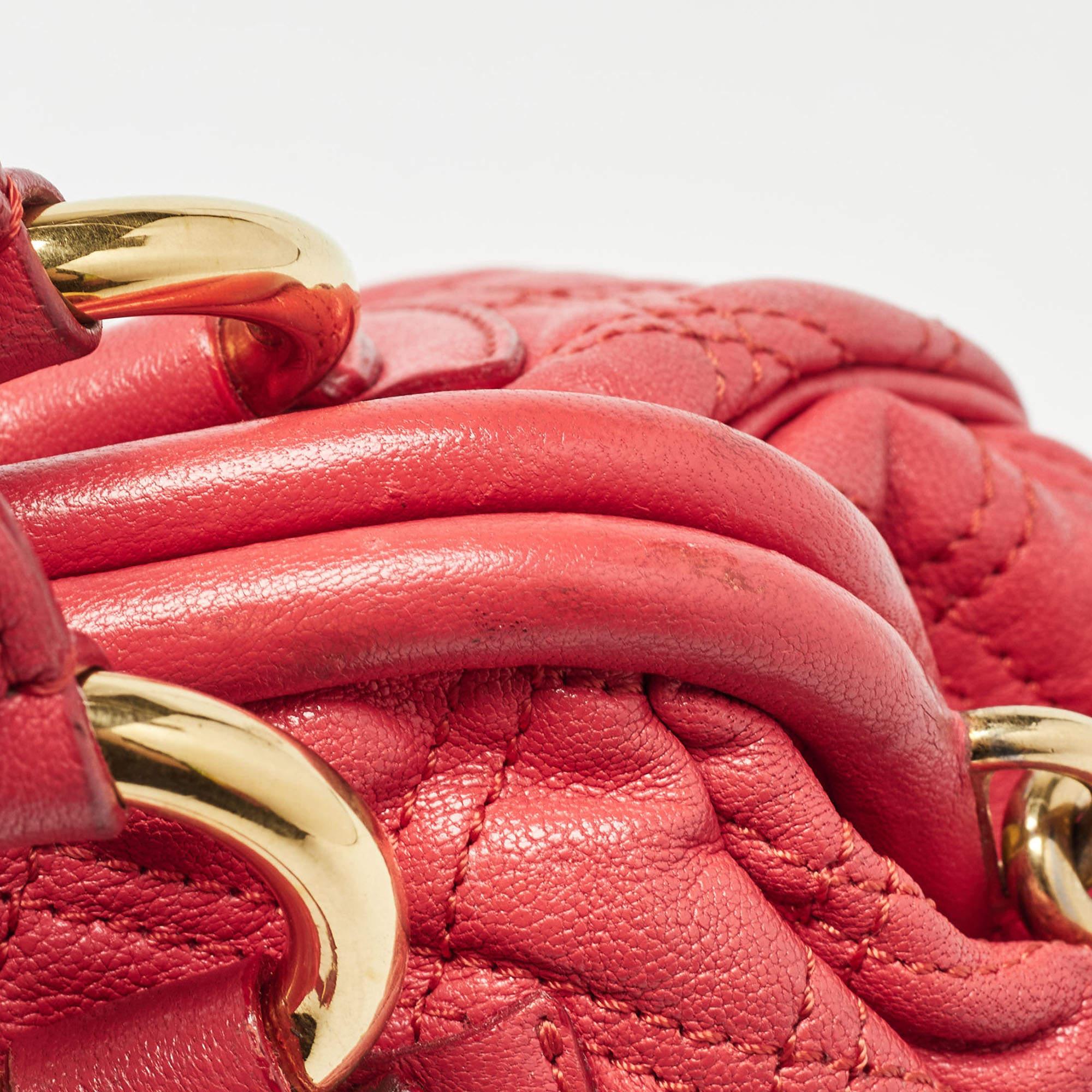 Marc Jacobs Red Quilted Leather Stam Shoulder Bag 4